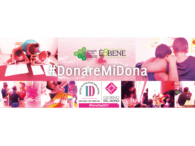 DonoDay2017, vota l'iniziativa di Fondazione Ebbene e Rete Sol.Co.