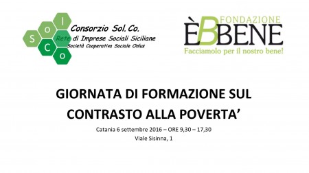 "Misure a contrasto della povertà" - Formazione Catania 6 settembre 2016