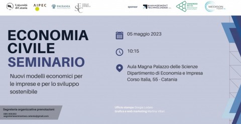 Seminario Economia Civile 5 Maggio 2023 presso Dipartimento Economia e Impresa UNICT 