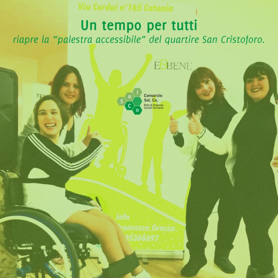  Un tempo per tutti, riapre la “palestra accessibile” del quartiere San Cristoforo