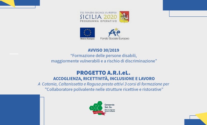 Inclusione sociale e lotta alla Povertà, il Consorzio Sol.Co. mette in campo un percorso formativo per le persone con disabilità